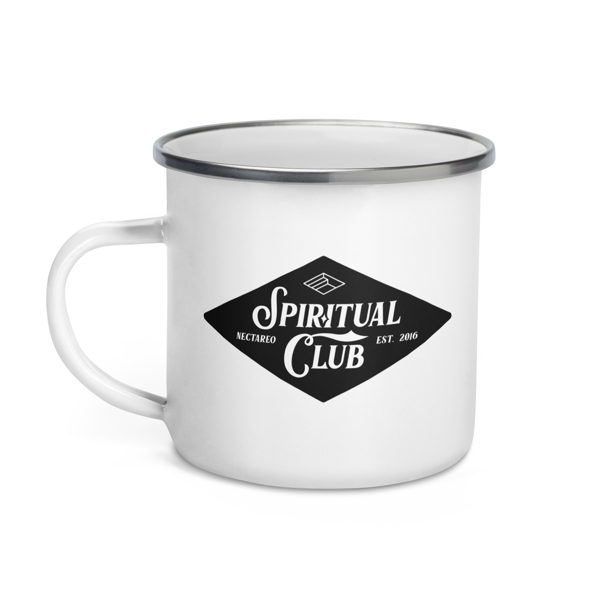 'Spiritual Club' Enamel Mug