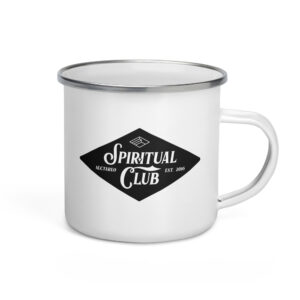 'Spiritual Club' Enamel Mug