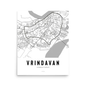 'Vrindavan Map' Poster