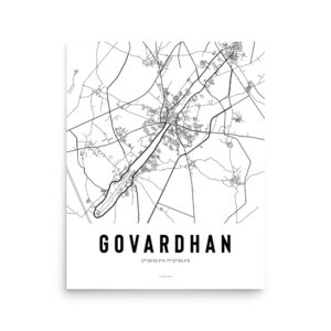 'Govardhan Map' Poster