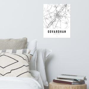 'Govardhan Map' Poster