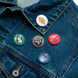 'Sports' Set of pin buttons