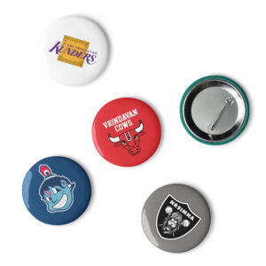 'Sports' Set of pin buttons